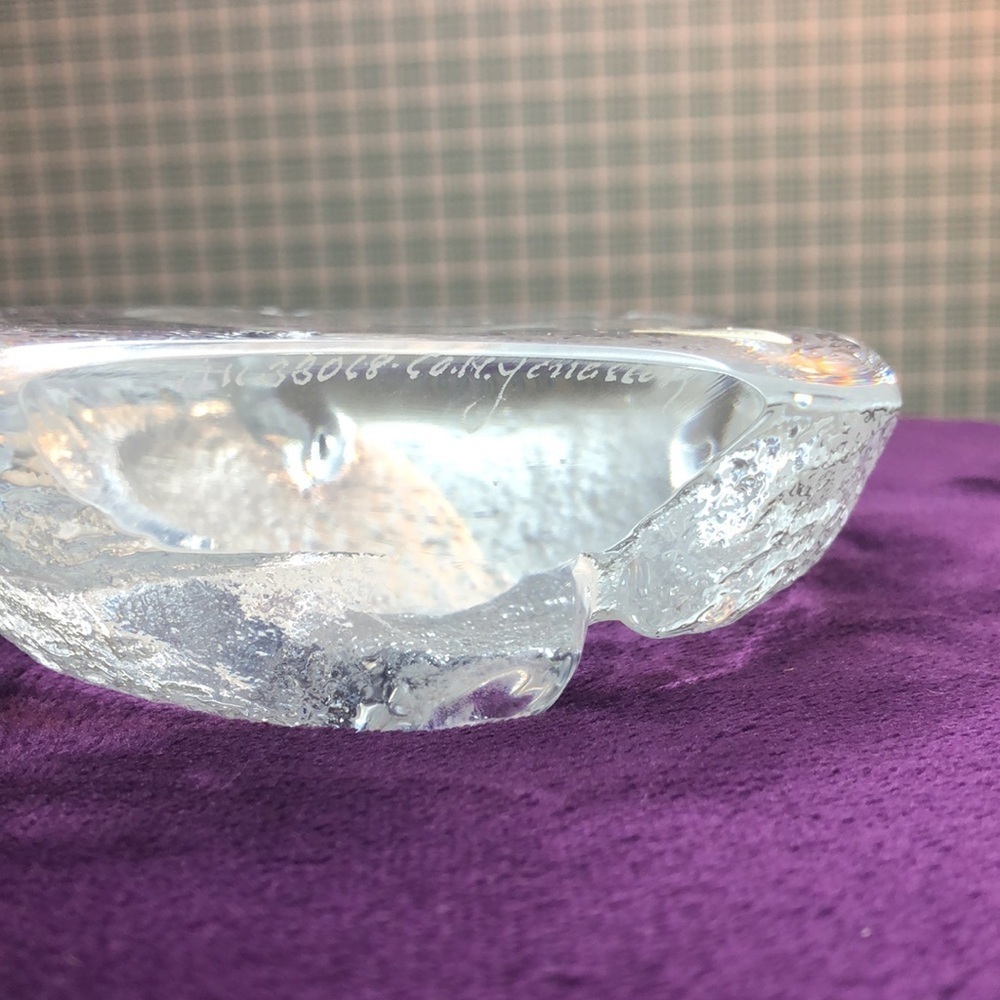 Mats Jonasson Royal Krona Sweden Lead Crystal Panda Bear Sculpture Paperweight - Picture 4 of 8